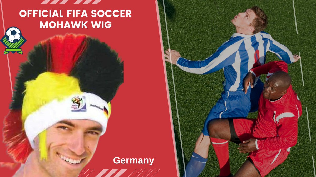 vipextensions's tweet photo. Official FIFA Soccer Mohawk Wig
Our wigs are an Official Licensed Product of FIFA World Cup  are made of 100% Premium Synthetic Fibers. 

Check it..
https://t.co/54znnyFqJ8 https://t.co/5R6AeNGJ5W