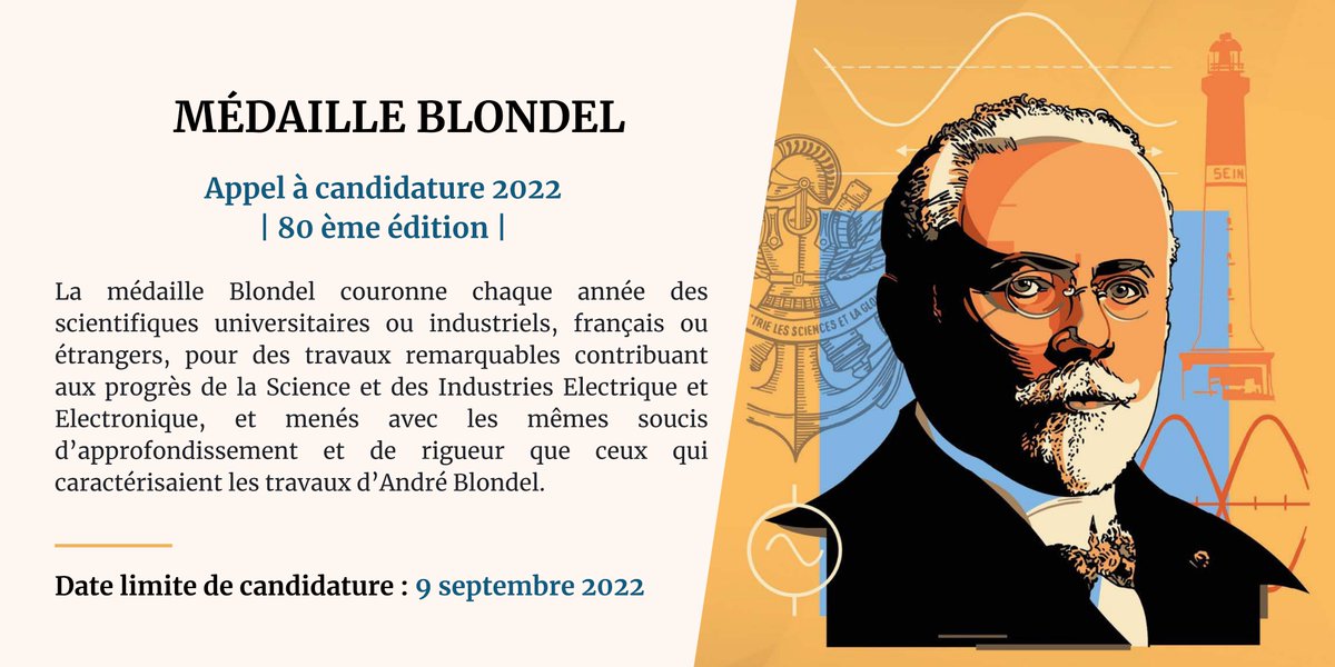 asso_see's tweet photo. L’appel à candidature pour la 80ème édition de la 🏅 #Médaille #Blondel est lancé ! ➡️ https://t.co/AVgTxhLpi6

A partir de 2022, la sélection du lauréat se fera en deux étapes ! #GrandsPrixSEE2022 https://t.co/3PE65IY56B