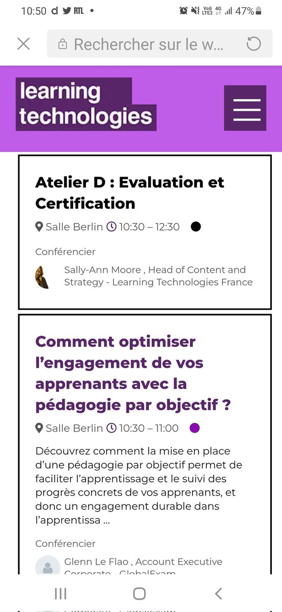 Actuellement au #LTFrance
Où la question de l'optimisation de l'engagement des apprenant est traitée. Et si nous commencions par travailler sur les objectifs de l'apprenant ?
