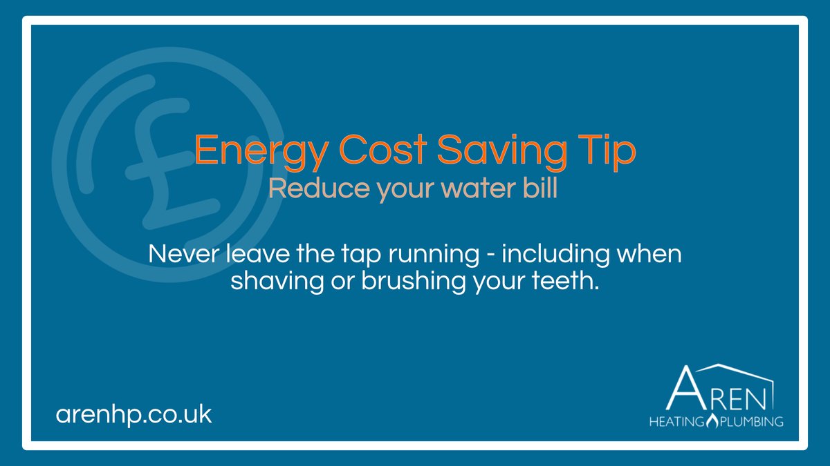 ArenHeating's tweet image. 💸 Here's a cost-saving tip to help reduce your water bill. Never leave the tap running - including when shaving or brushing your teeth.

👉 See our energy cost-saving blog post for the full list of tips: arenheatingplumbing.co.uk/energy-cost-sa…

#energybill #energysaving #reducebill