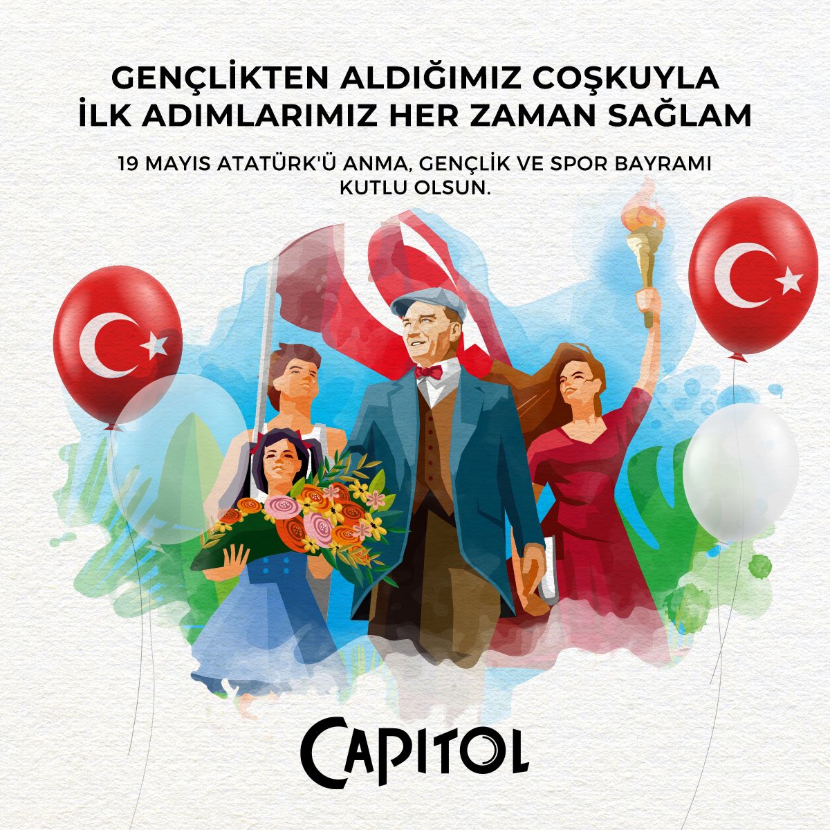 19 Mayıs Atatürk’ü Anma, Gençlik ve Spor Bayramı Kutlu Olsun