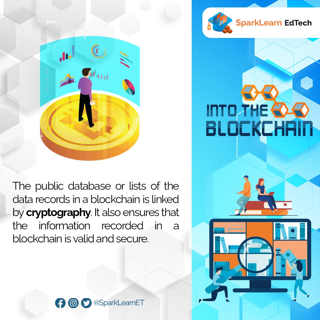 Cryptography which means "secret writing" is used by #blockchain to protect the identities of the networks’ users, to guarantee protected transactions, and to safeguard valued information.

Learn more: lrn.ac/wibtcourse

#Cryptography #SparkLearnEdTech #IntoTheBlockchain