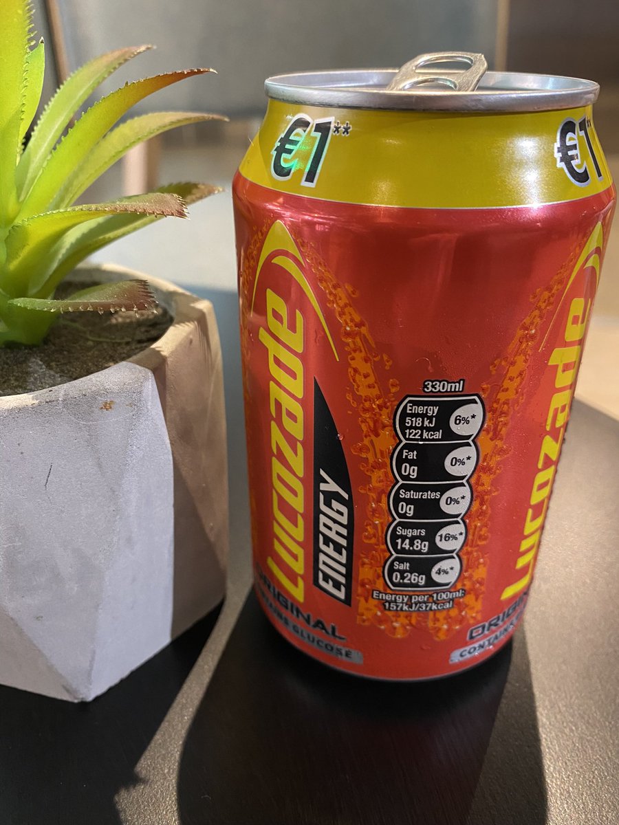 zaccwolff's tweet photo. Day 6: Early day visiting Trinity College calls for some Irish energy drink. Looks like Gatorade, comes in a can, &amp; tastes like ginger ale with a hint of orange. Hopefully #Lucozade will do the trick! #duqmediaireland https://t.co/FzgRlsu0I8