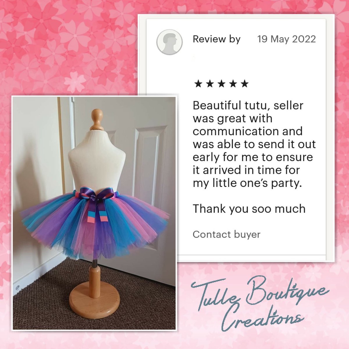 BoutiqueTulle's tweet photo. Beautiful 5 Star Customer Review 🌟
Thank you so much 💕
#thankyou #5starreview #customerreview #tutu #etsy #happycustomer #etsy5starreview #etsyselleruk #etsycustomer #etsyshop #etsyuk #ordercompleted #greatcustmerservice #tulleboutiquecreations
#handmadebusiness https://t.co/edCTzF7rnb