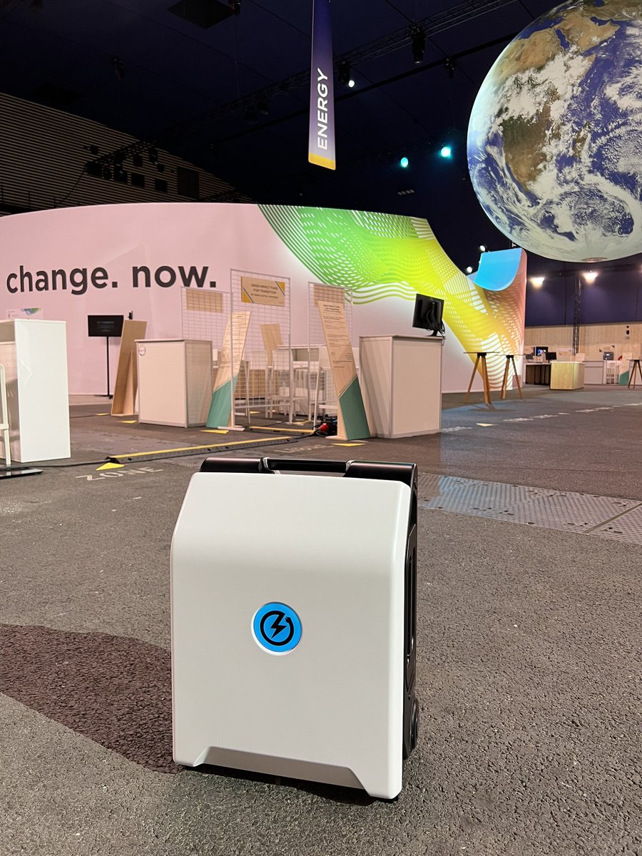 The ZipCharge Go has arrived in Paris ready for the start of the @ChangeNOW_world Summit 2002 being held in the Grand Palais Ephémère #changenow2022 #energy