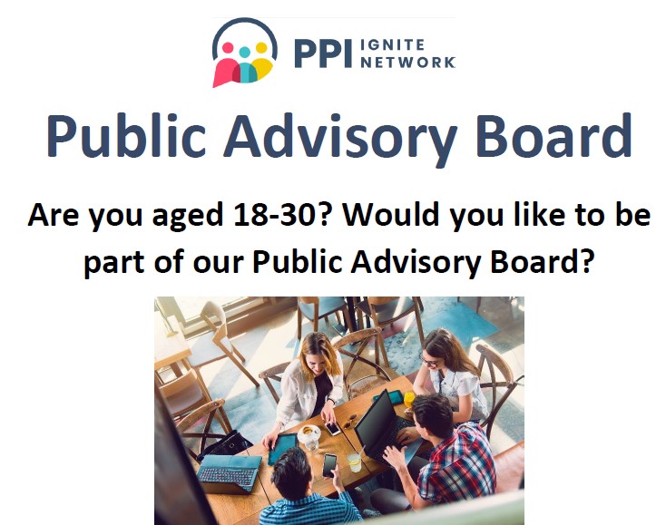 Are you aged 18-30? Interested in our Public Advisory Board, which will shape the work of the PPI Ignite Network? Read more tinyurl.com/2p8dbsjp Closing date for expression of interest 25 May <a href="/HubnanOg/">Hub na nÓg</a> <a href="/CypscIrl/">Children & Young People's Services Committees IRL</a> <a href="/i4KidsResearch/">i4Kids</a> <a href="/iCANIreland/">iCAN Ireland</a> @HPRC_NUIG <a href="/NuigYoulead/">YOULEAD NUIG</a> @NCRCIre