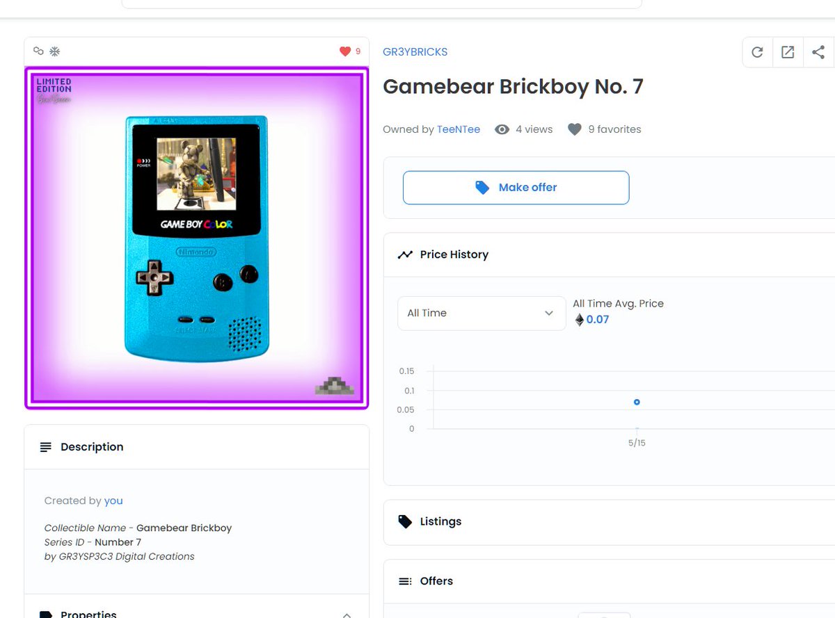 GR3YSP3C3's tweet photo. SOLD for .07ETH! #NFT Thank you to everyone who has supported me so far by owning any of my creations. I promise you that this is just the start :) #HODL #collect #bmc #g3nggr3y #fishalsyndicate #officialfamily #GRAYorGREY #opensea #gr3ysp3c3 #nftart https://t.co/99MY6TsKIj https://t.co/Jq3cis9Kkh