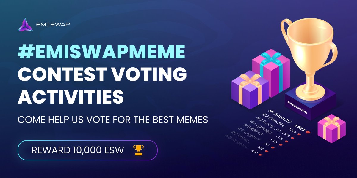 GM friends! We received amazing memes for our contest, and we need YOUR help choosing the winners.

1. We'll post 10 memes a day here until all are up. The most-liked meme wins!
2. DM us your wallet addresses.
3. Ask your friends to like your meme, and they could win prizes too.