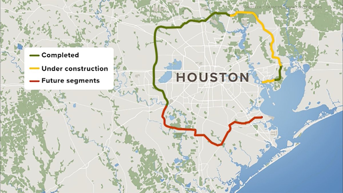 r_ventosa's tweet photo. Abren al tráfico los 2 tramos (70 km, 84 puentes) que cierran por el este la autopista #SH99 Grand Parkway que rodea el Gran Houston (Texas), la mayor circunvalación 🇺🇸 (290 km). Obra de @ferrovial_es + @FHECOR @WSPSpain
En https://t.co/F3VWBQL0N4
#EspañolasPorAhí @sh99GrandPkwy https://t.co/UuOZwQfqtE
