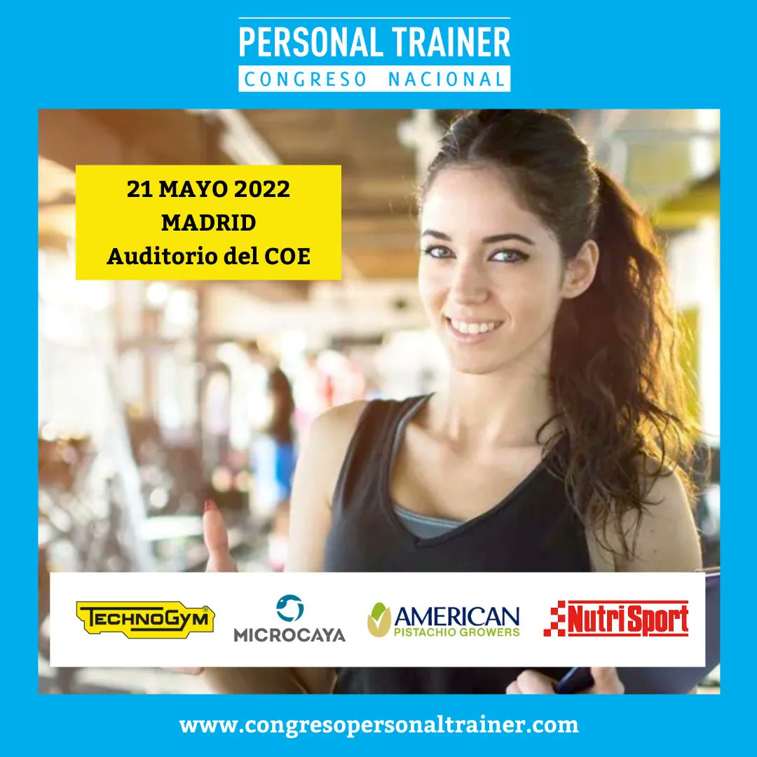 🙌¡2 días para el 8º Congreso Nacional Personal Trainer!
✍️Aprovecha estos últimos días e inscríbete para disfrutar de las mejores ponencias de gran interés en el entrenamiento personal.

🗓️ 21 de marzo 2022 | MADRID - Auditorio COE
¡Inscríbete!👇
buff.ly/3w6mOEF