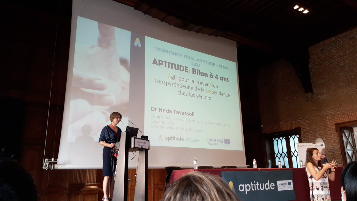 aptitudenetwork's tweet photo. #WorkshopFinalAptitude
@tavassolineda nous présente maintenant le bilan à 4 ans du projet @aptitudenetwork avec @navarrabiomed @fsie_uab @saasandorra @CHUdeToulouse https://t.co/D0MwOoqGVu