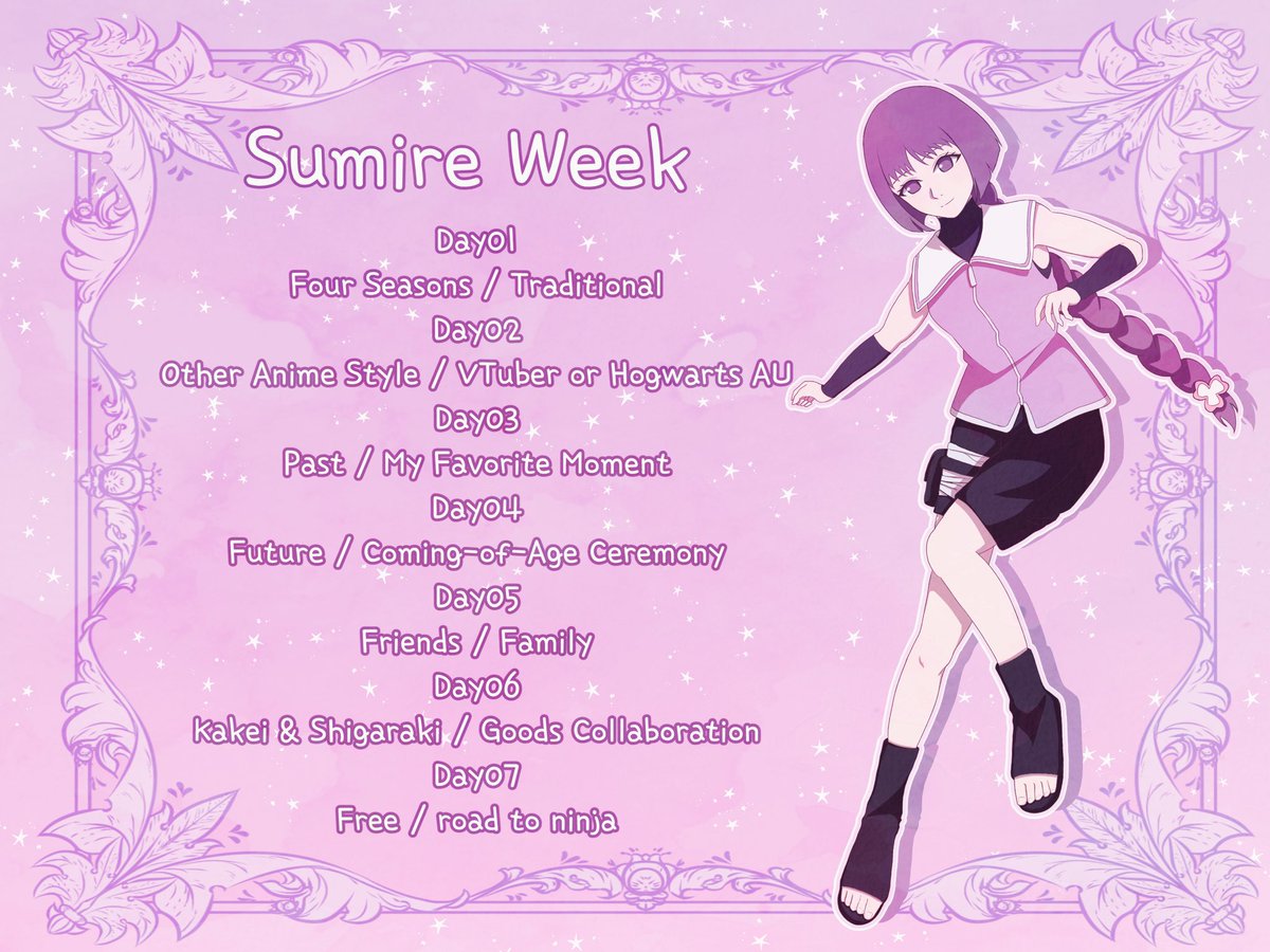 SumireDoodle's tweet photo. π£ Hey everyone, we are doing Sumire Week in Juneπ it can be anything from art to Sumire anime/manga screencaps, If you're participating please use the hastags belowππ»
#Sumireweek
#Sumireweek22
#Sumireweek2022
π΄June 6th - 12thπ΄
β‘οΈ Follow @SumireWeek for more https://t.co/7oS2U8XeJv
