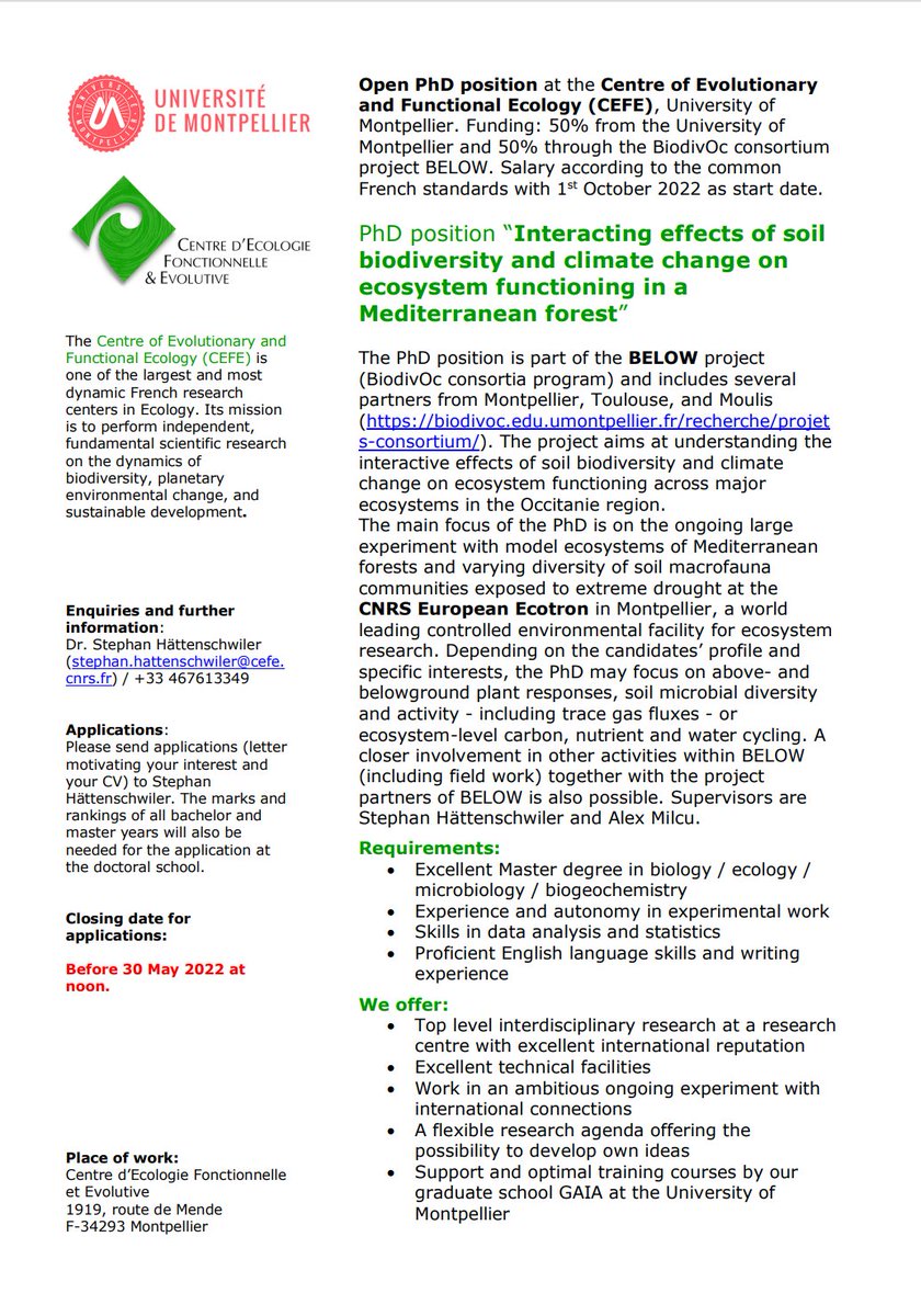 Ecotron CNRS (UAR-3248) tweet media