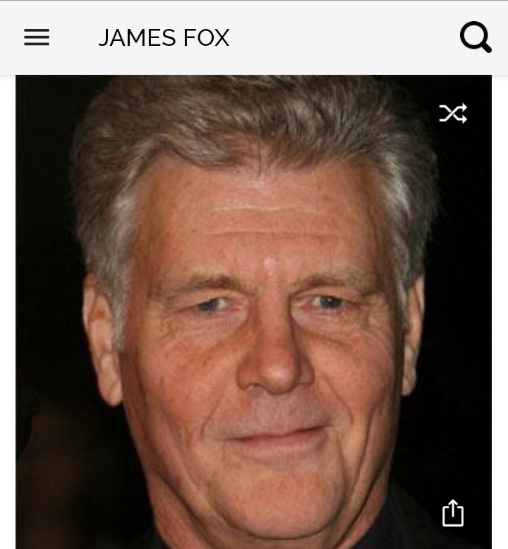 Happy birthday to this great actor.  Happy birthday to James Fox 