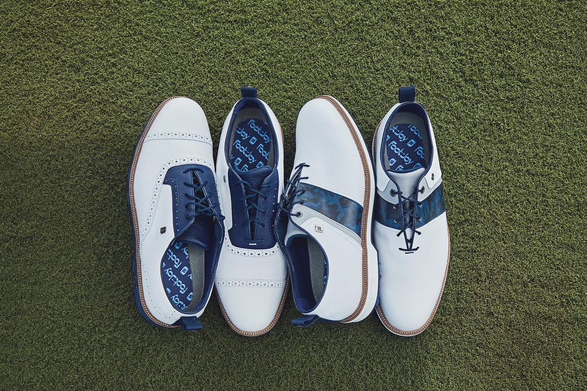 Available NOW! The #FJxToddSnyder “Blues” collection. Another wonderful collaboration by @FootJoyEurope // @footjoy // @ToddSnyderNY 
 
Tarlow or Packard? You choose.
 
#FootJoy #1ShoeinGolf #FJPremiereSeries