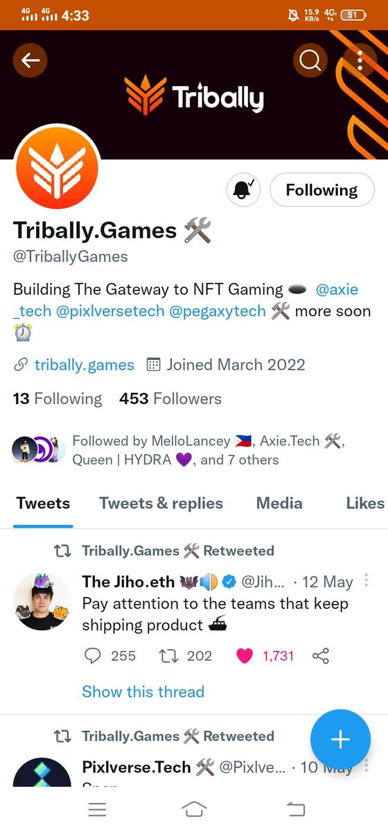 River1917's tweet photo. @Axie_Queen @TriballyGames Let's goooo @Tomitutontaka @scarlet_axie @KW_Warena kahit tuRON lang 🥺🥺 https://t.co/UIHP14WDO7