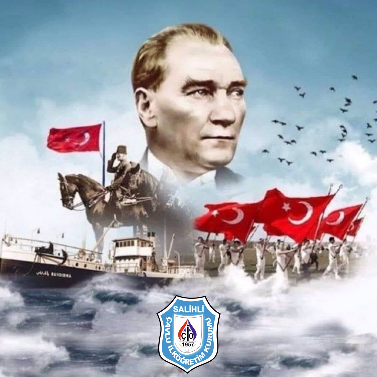 #19Mayıs #AtatürküAnmaGençlikveSporBayramı Kutlu Olsun.🇹🇷