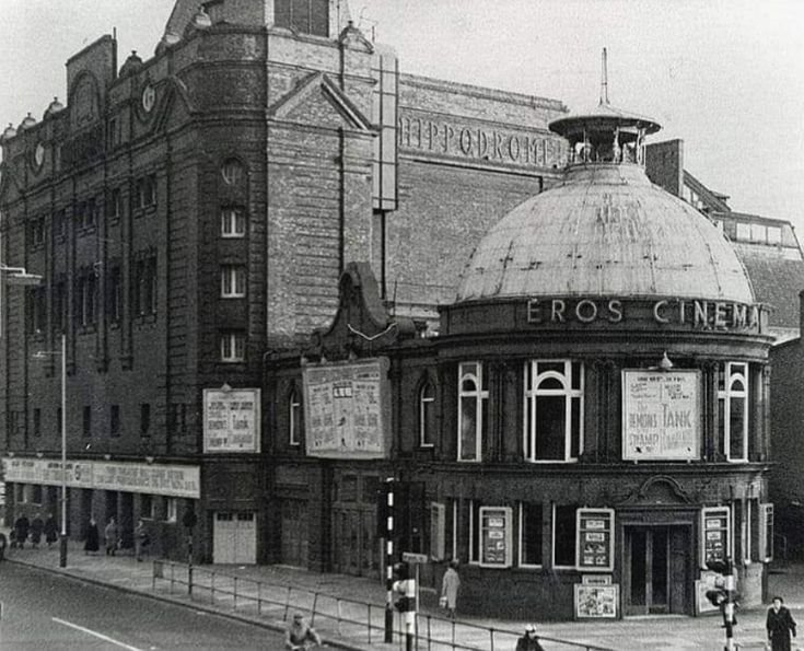 Knowledgepoint's tweet image. The Lewisham Hippodrome Theatre was actually located south of Lewisham in the southeast London district of Catford. It was sited on the corner of Rushey Green and Brownhill Road. It later became the Eros cinema before closing in 1959 &amp;amp; demolished 1960.
