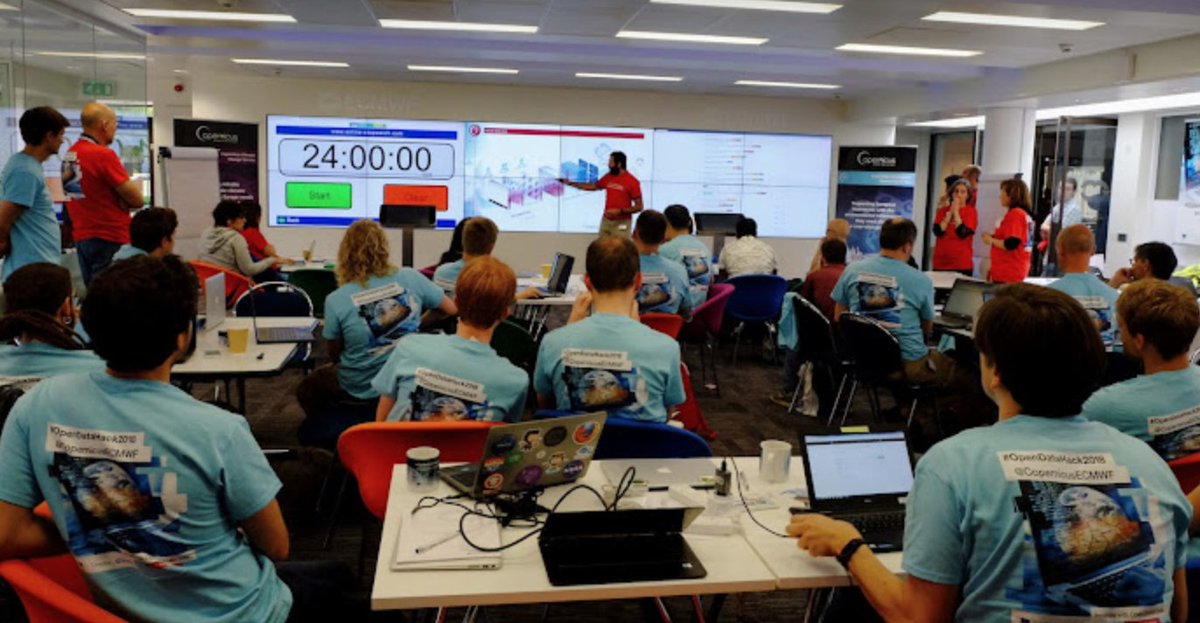 beckyhemingway9's tweet image. Looking for a #Hackathon near you in June 2022?

@ECMWF headquarters in Reading (UK) holds #VisMetHack, an in-person event to explore #Datavisualization 

4 challenges, prizes and the perfect setting to unleash your creativity and #coding talent 

Info 👉events.ecmwf.int/event/305/regi…