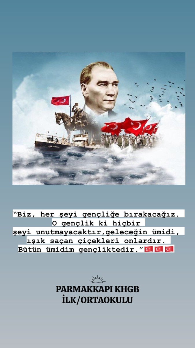 parmakkap's tweet photo. 19 Mayıs Atatürk’ü Anma, Gençlik ve Spor Bayramımız Kutlu Olsun 🇹🇷🇹🇷 https://t.co/DruvPhfUe0