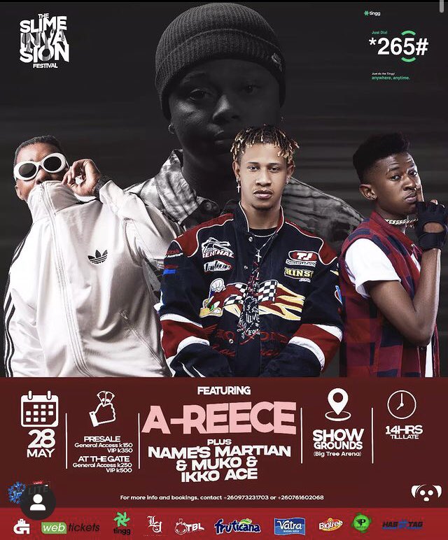 Namesmartian's tweet photo. Live in performance this 28th may with @reece_youngking @IkkoAceOfficial in #Lusaka 🔥🔥🔥 https://t.co/LKplEtwOIe