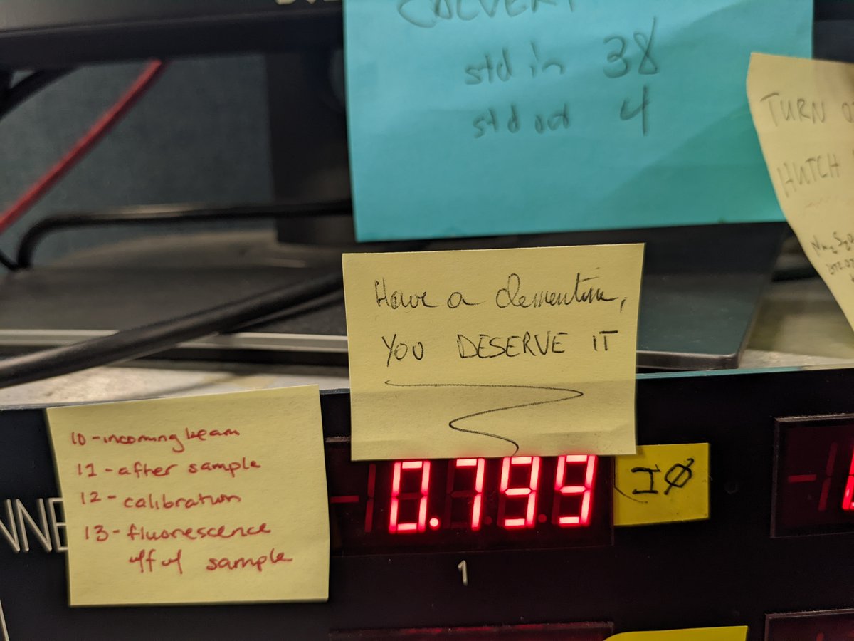 BentGroup's tweet image. Tired and ready to go home after a nighly #EXAFS sample change @SLAClab. But looking forward to those nice #hybrid #MLDep spectra! Left as well a couple surprises for the people very early coming in tomorrow morning 🫣😉