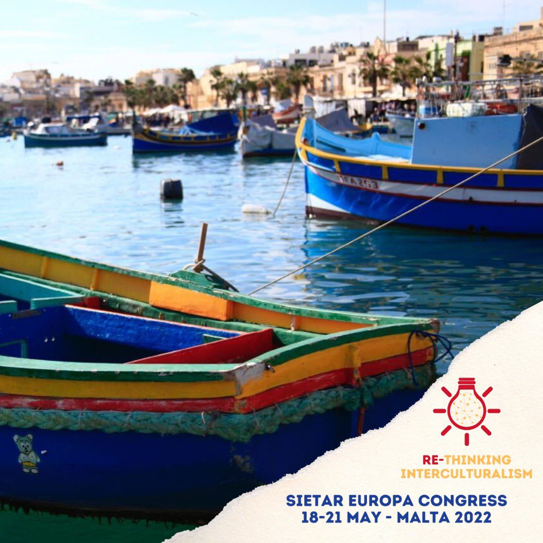 The #SIETAR Europa #Congress is back! We can‘t wait to rethink interculturalism with you! #SEUMalta22