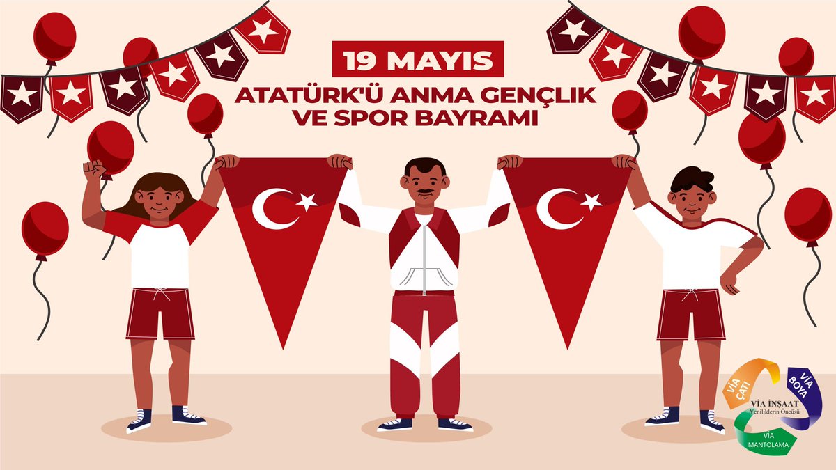 viainsaat's tweet photo. 19 Mayıs Atatürk'ü Anma Gençlik ve Spor Bayramınız kutlu olsun. #19Mayıs #19MayısGenclikveSporBayramı  #Viaİnşaat https://t.co/PHJYIdiJg1