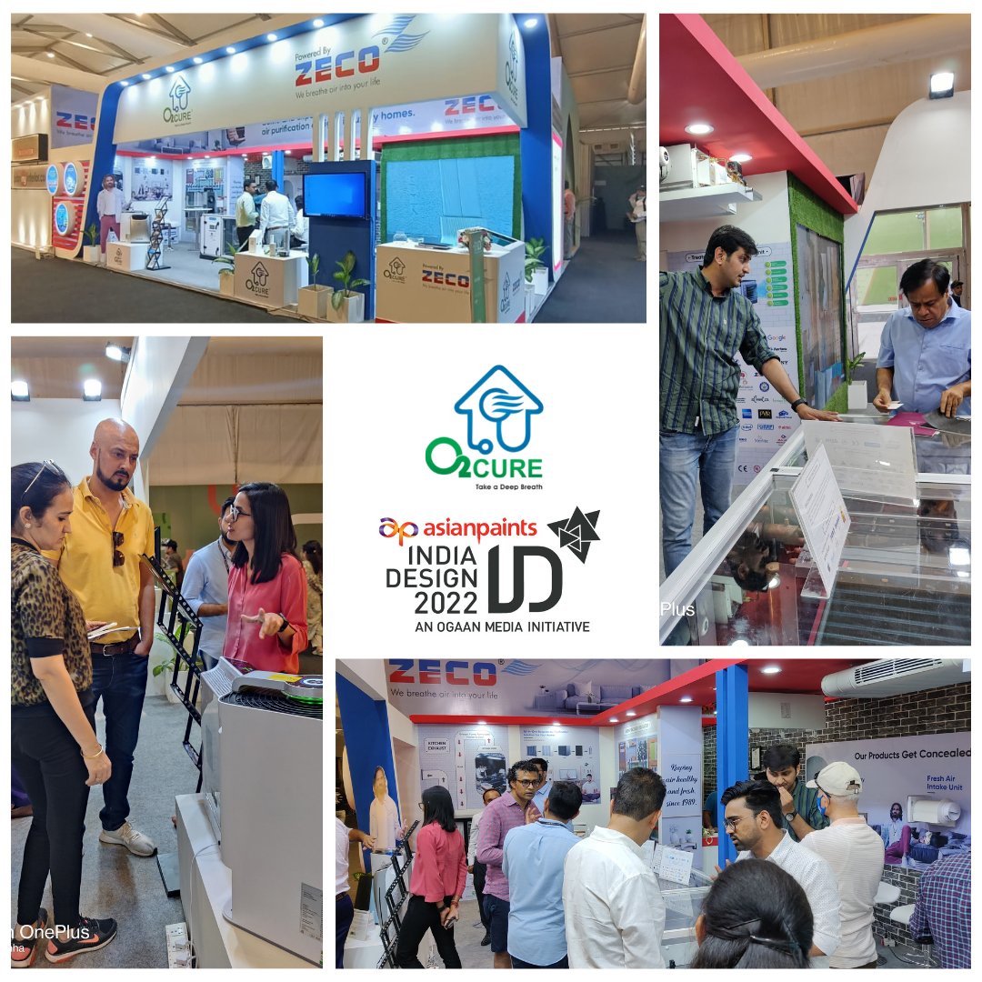 cure_o2's tweet photo. We understand the importance of the clean air and esthetics of luxury homes. To show how products not just cleanse the air but conceal in the interior, we participated in India Design 2022. The overwhelming response says it all!

#indiadesign #exhibition #airpurification https://t.co/u79OUooeej