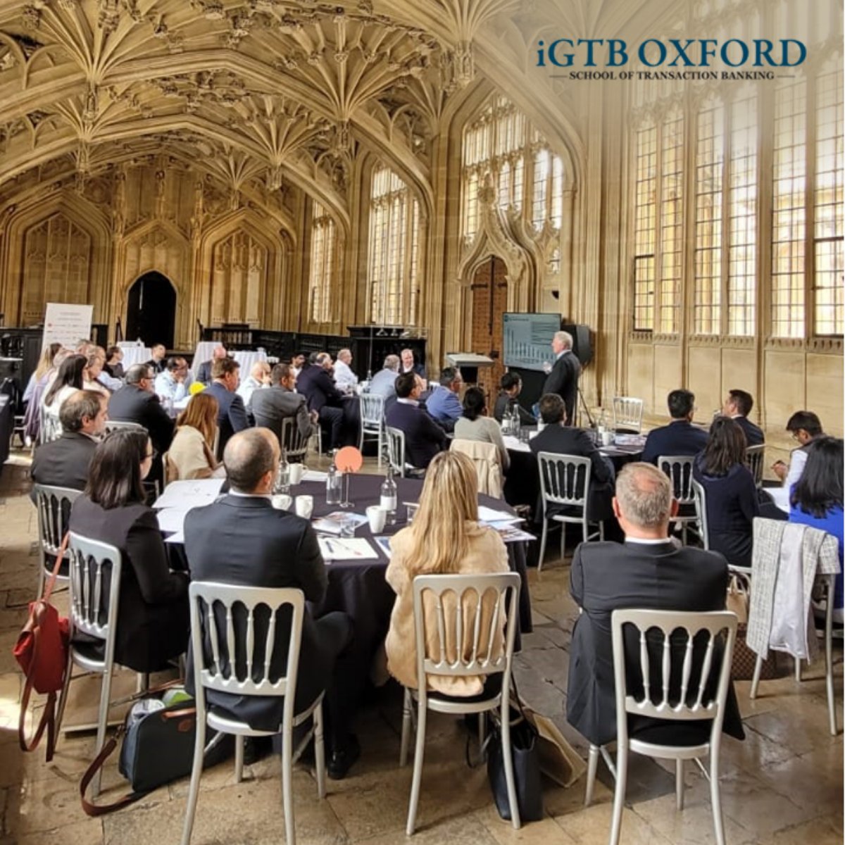 i_GTB's tweet photo. Transaction Bankers from across the globe attending the iGTB Oxford School of Transaction Banking Advanced Programme from 18-20 May 2022 at the historical Bodleian Library, Oxford, built in the mid 14th century.

#igtb #TransactionBanking #SMEBanking #DigitalTransformation https://t.co/ZMniRkimf3