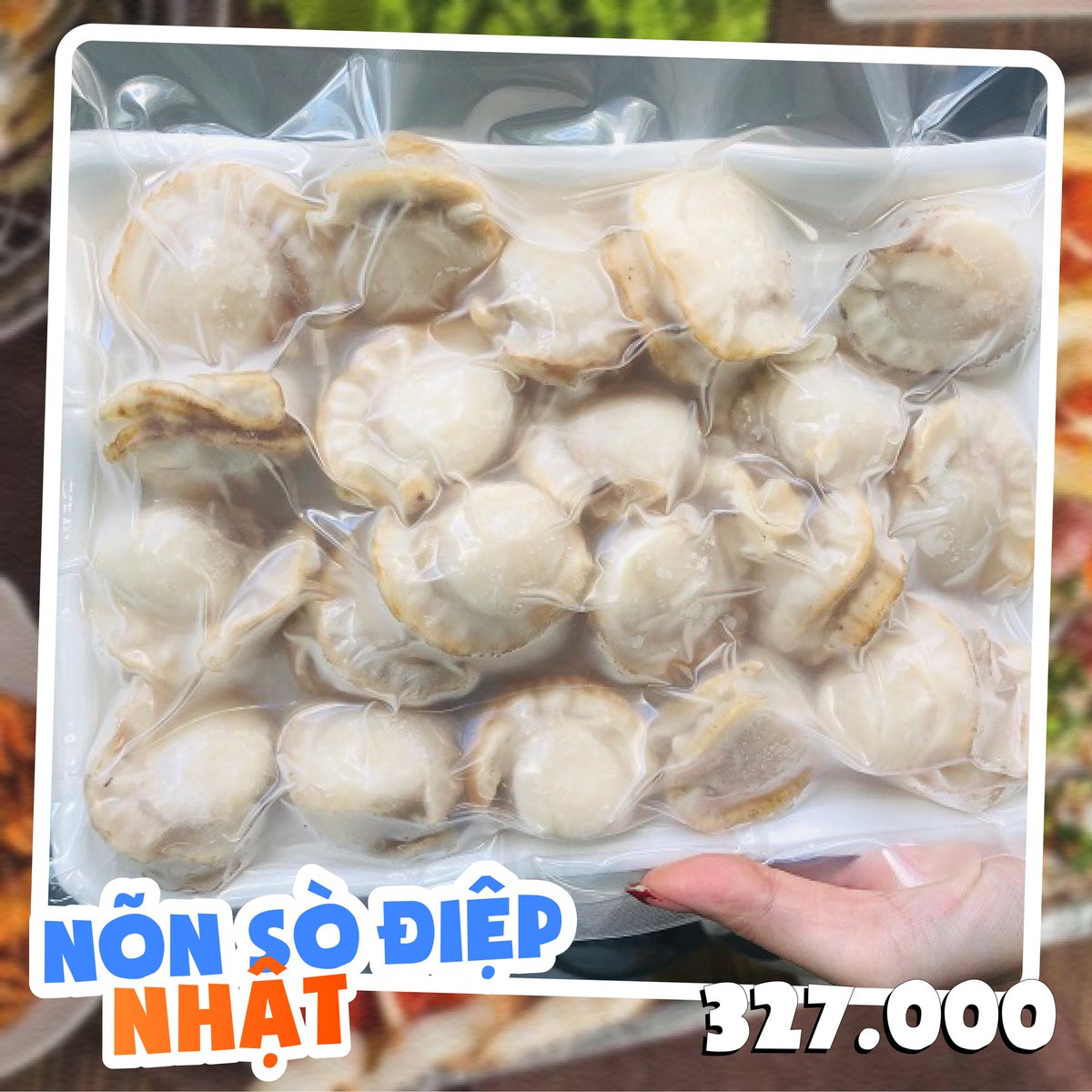 MinosHaisan's tweet photo. 🛒 Nhanh tay đặt hàng ngay hôm nay để nhận được khuyến mãi nào cả nhà ơi 😍😍
⚡ Mực trứng: 390k/800g GIẢM CÒN 370,5k/800g
⚡ Cua lột: 275k/400g GIẢM CÒN 261,25k/400g
⚡ Nõn sò điệp Nhật: 345k/500g GIẢM CÒN 327,75k/500g https://t.co/fupmHwYLmk