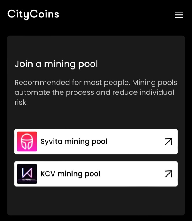 KCV_DAO's tweet photo. https://t.co/n5xlssSSdO
You can now see us on the CityCoins website!

@mineCityCoins @KCV_DAO https://t.co/Q2T518KY3W