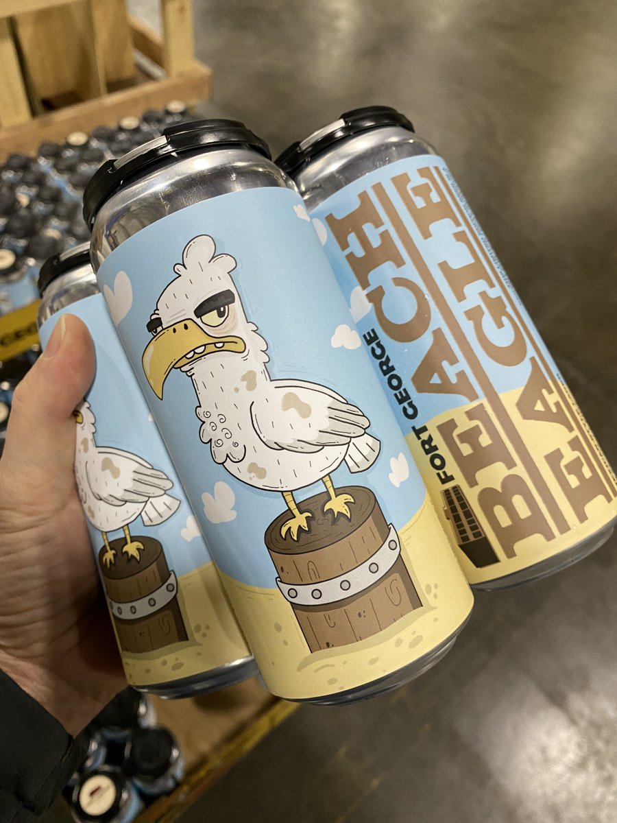 FortGeorgeBeer's tweet photo. The Beach Eagle has landed. Mexican-Style Lager on sale starting Saturday at the pub. #LagerSeries https://t.co/o8Fw60RxfQ