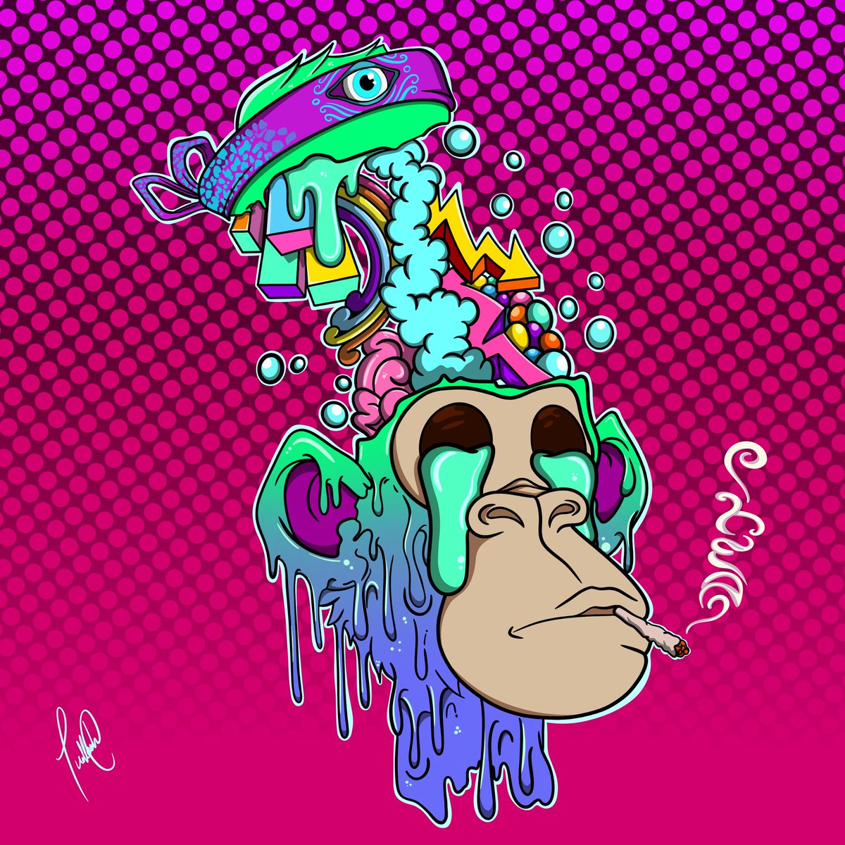 JordanT3939's tweet photo. Hey I finally finished drawing these pieces and I really hope you all like them cheers guys😊@trippinapes @FigHouse_ @KulbikC @defigemhunt #TrippinApeNFT https://t.co/Q65OfvGBtb