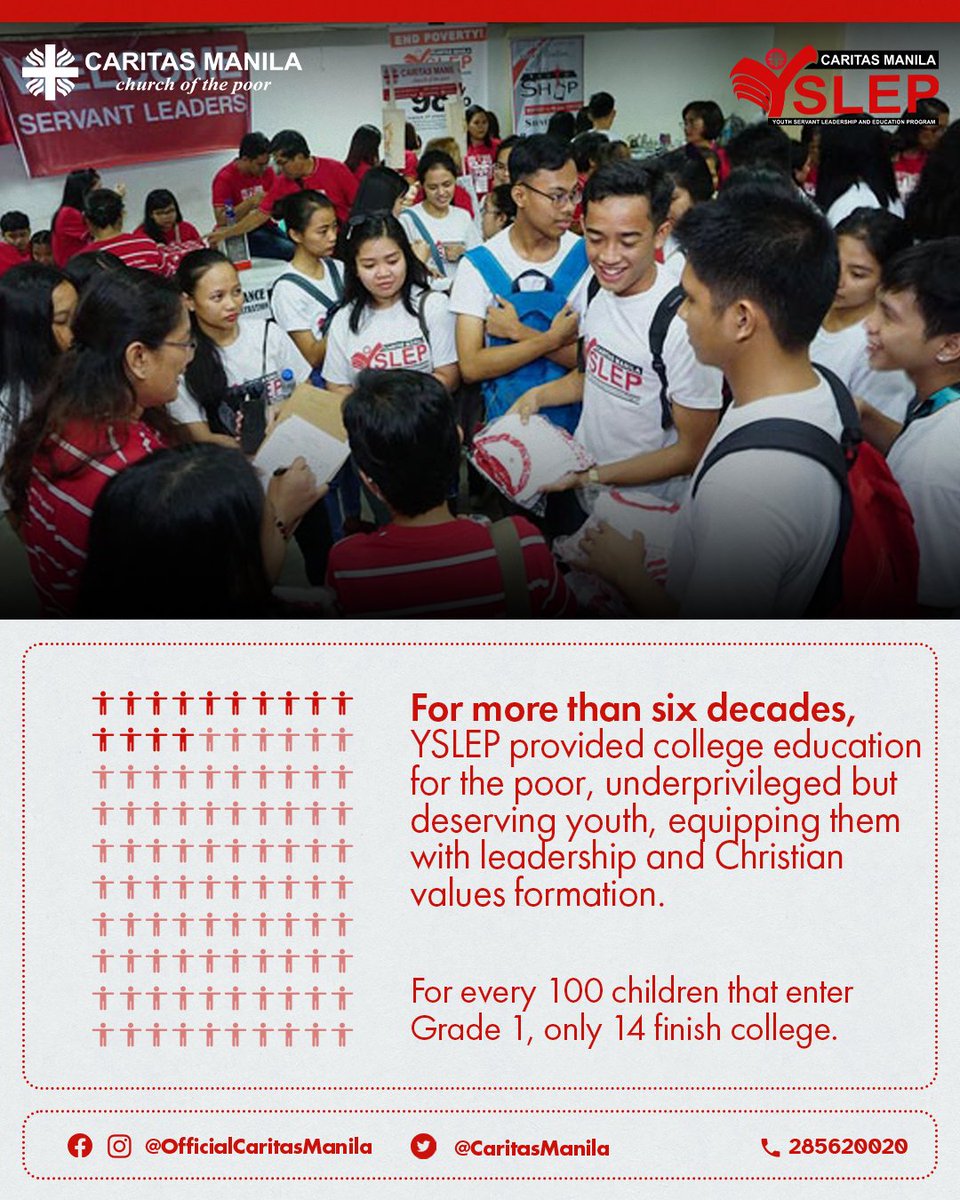 CaritasManila's tweet photo. Get to know YSLEP through the eyes of a Caritas Manila scholar and victim of typhoon Odette!
#CaritasManila #CharityInAction #YSLEP https://t.co/Z8oTG9XmzH