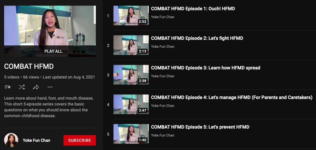 😱Nationwide #HFMD up 15x so far !

Team <a href="/unimalaya/">Universiti Malaya</a> led by <a href="/yokefunchan/">Chan Yoke Fun</a> (HFMD specialist &amp; 2014 L'oreal-Unesco Award) produced a short 5-episode covers basic Q on what u shd know bout HFMD.

Eng. - lnkd.in/enTy3FxG
Malay - lnkd.in/eeEFpf4i

<a href="/KKMPutrajaya/">KKMalaysia🇲🇾🩺❤️</a> <a href="/Khairykj/">Khairy Jamaluddin 🇲🇾🌺</a>
