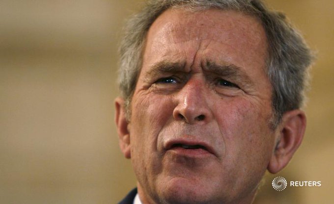 In a speech mistake, Bush condemns the 