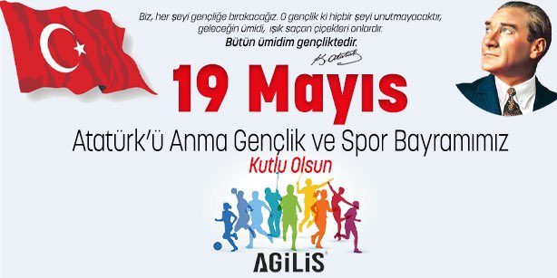 agilistr's tweet photo. 19 Mayıs Atatürk’ü Anma, Gençlik ve Spor Bayramımız Kutlu Olsun!

 #Agilis #AgilisTR #AgilisUK #19Mayıs https://t.co/LloBw0C9jZ