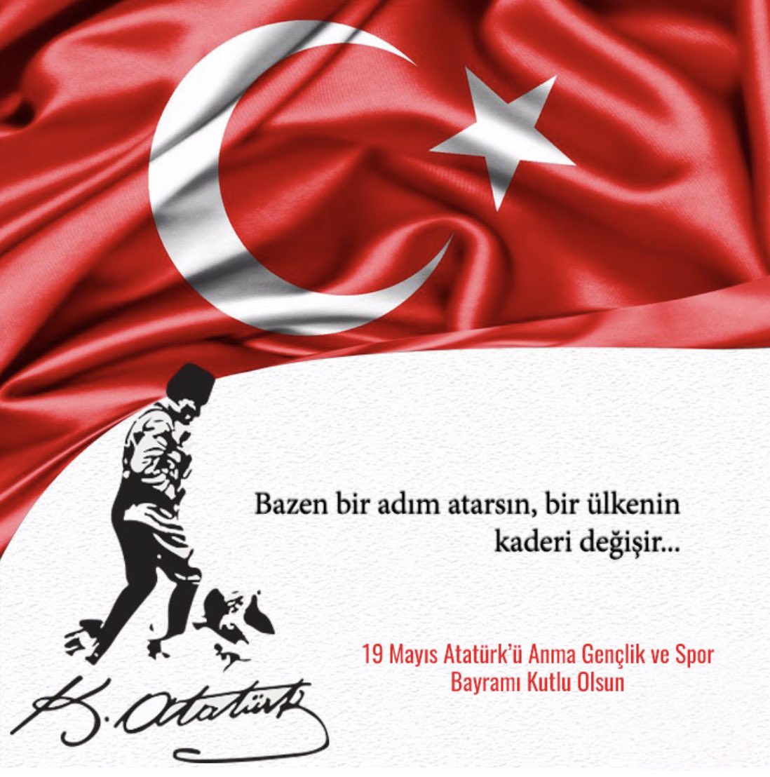 Duruşumuz net. Ulu önder Mustafa Kemal Atatürk. 🙏