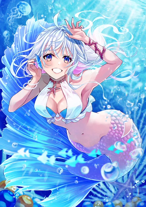 #人魚を見るとストレスが減るらしい 癒し～ 