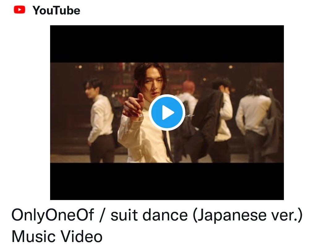 KpopperFanmulti's tweet photo. 📢 Confira no YouTube o MV de「Suit Dance (Japanese ver.)」do grupo #OnlyOneOf
>> https://t.co/iaGDI4xkgJ
#OnlyOneOf_comeback #オンリーワンオブ https://t.co/8BXSqhEvaX