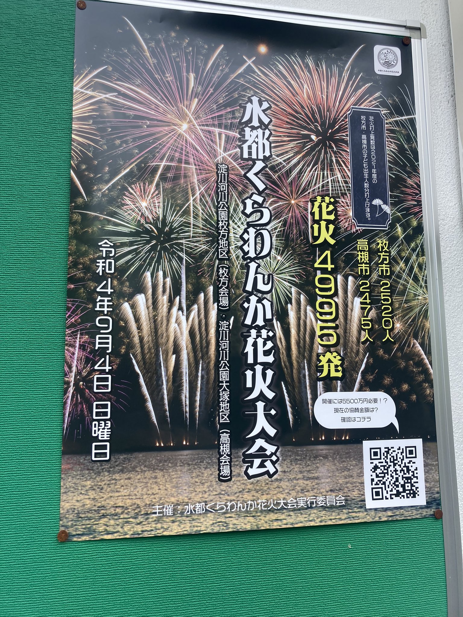 スターダスト河内 周年 詰所前の掲示板に貼ってみましょう 水都くらわんか花火大会 年ぶり 枚方市 高槻市 淀川 花火大会 T Co Cupp7xxl8r Twitter