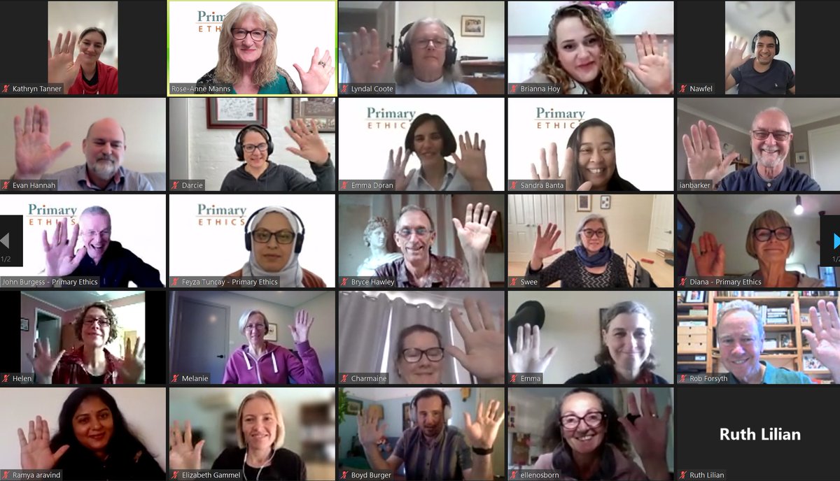 EthicsEducation's tweet photo. For #NationalVolunteerWeek, we are waving our appreciation to the 2,600 #PrimaryEthics teachers and coordinators who deliver philosophical #ethics lessons throughout NSW. Thank you, every one of you! #BetterTogether #NVW2022 #waveforvolunteers #education #volunteering #ethics https://t.co/Pd2LaJjvez