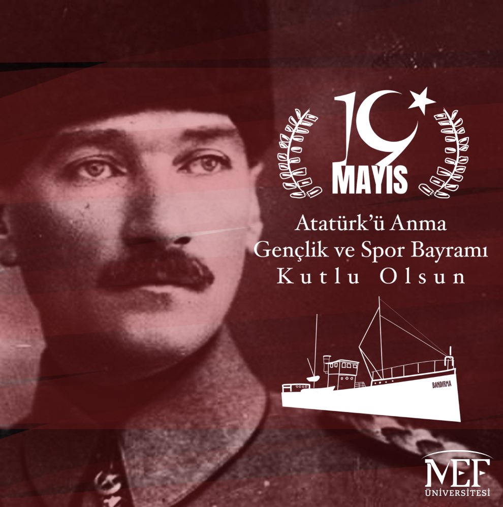19 Mayıs Atatürk’ü Anma Gençlik ve Spor Bayramımız kutlu olsun. 🇹🇷🇹🇷🇹🇷

#19Mayıs1919 #Atatürk #Gençlik