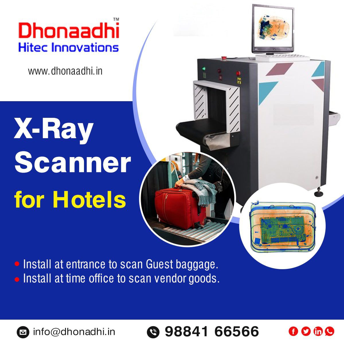 #Dhonaadhi #scanner #security #safety 
 #police #politicalevents #metrorail #airport #hotels #temples #makeinindia #manufacturingindustry #supplier #technology  #salesandmarketing   #smartindia #mallshopping #hotelssandresorts #airportsecurity