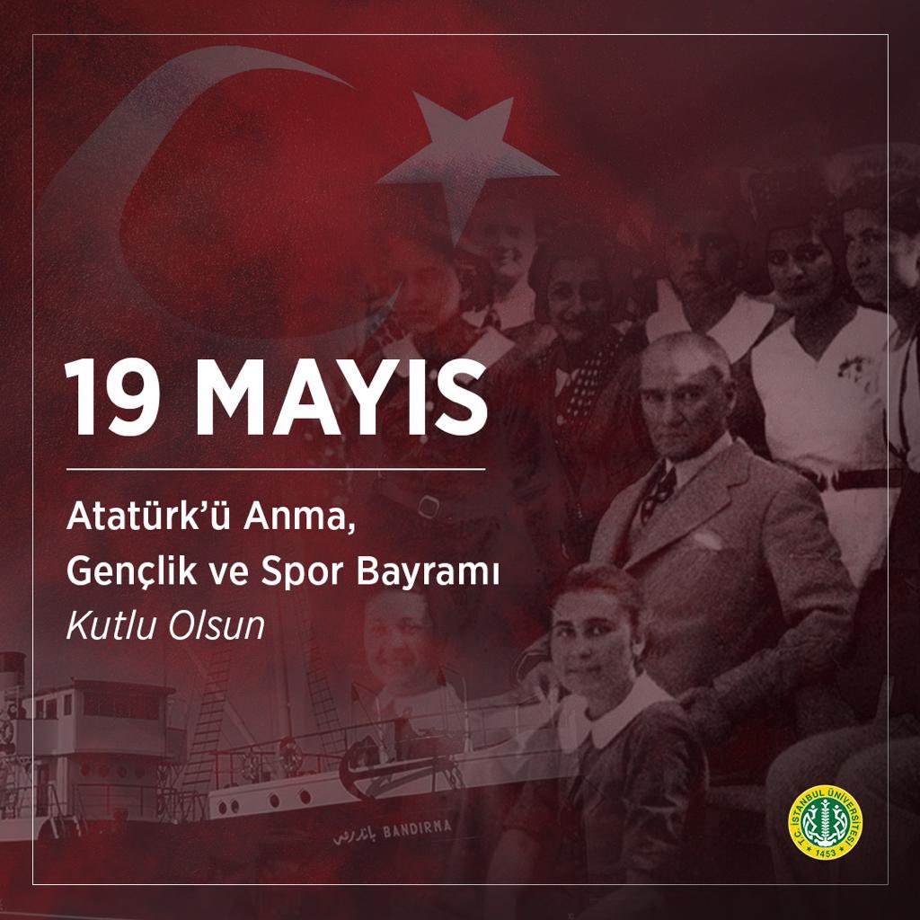 19 Mayıs Atatürk’ü Anma, Gençlik ve Spor Bayramımız kutlu olsun. 🇹🇷🇹🇷

#19Mayıs1919
