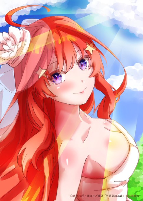 イトムさんがTwitterに投稿した中野五月(五等分の花嫁)のイラスト。