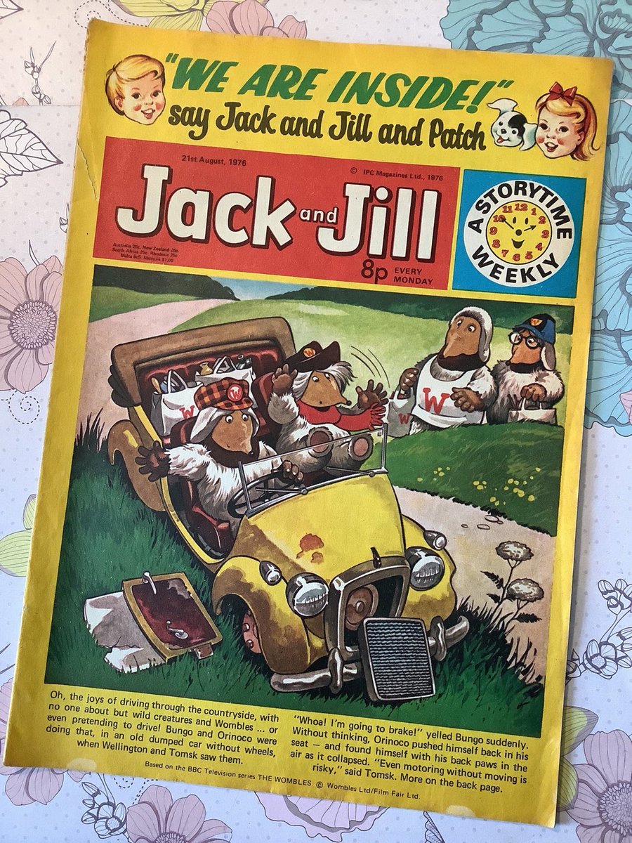 WatsonsVintage's tweet photo. Vintage Comics make FABULOUS Birthday Gifts. Like this one featuring #TheWombles in my #etsyshop #Rare #Vintage #21stAugust1976 'Jack and Jill' Comic #ComicStripStories #CollectableComic #ChildhoodNostalgia #1976 #RetroBirthdayGift https://t.co/HpZgxxrZVu #JackAndJill #Gift https://t.co/yIQNiRKUJr