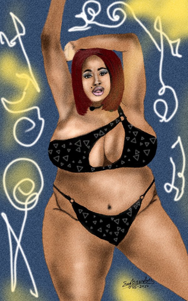EssyliciousArts's tweet photo. Art inspired by @missplumpiana
❤.
She is everything you know about confidence😘.
#bodyart #artoninstagram #blackwomen #plussizemodel #plussize #essyliciousartz #bodypositive #thickgirl #plussizebeauty #plussizeartist #digitalart https://t.co/bgXX4ZPKL6