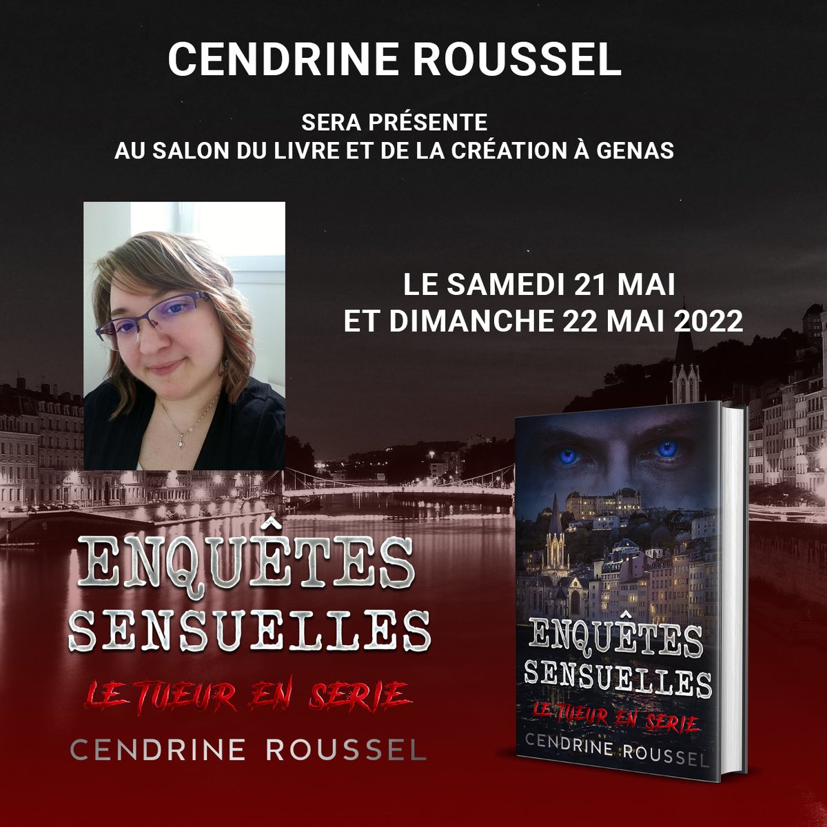 EdgeEditions's tweet photo. Notre auteure sera présente au Salon du livre et de la création à Genas ce week-end, ne ratez pas l'occasion de la croiser elle et son roman !!
#cendrineroussel #enquetessensuelles #genas #salondulivreetdelacreationgenas #salondulivreetdelacreation #dedicace #imaginaryedge https://t.co/NXuGOYdcWZ
